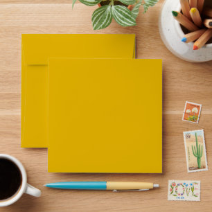 Enveloppe Créez Votre Propre Conception Personnalisée Jaune