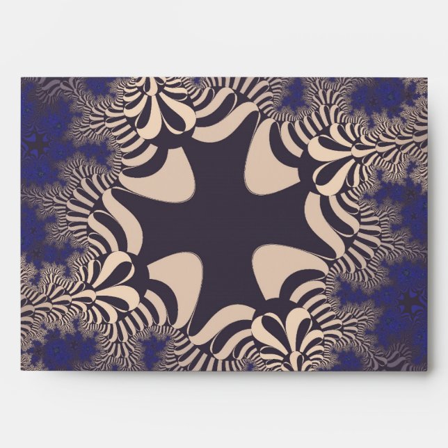 Enveloppe Croix de chrome bleu (Devant)