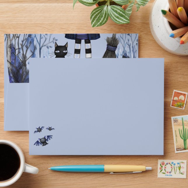 Enveloppe Custom Purple Halloween Envelope (Desk)