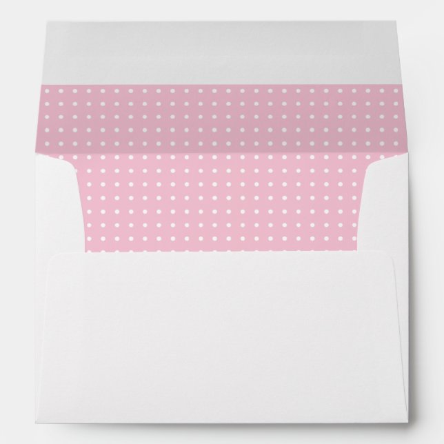 Enveloppe Customisée rose épurée (Dos (Bas))