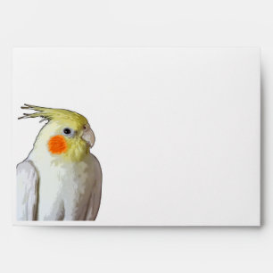 Enveloppe Cute Animaux Cockatiel Parakeet Salutation spécial