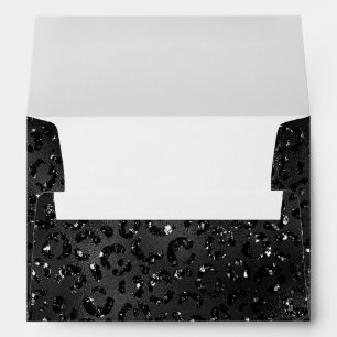 Enveloppe Cute Black Cheetah Leopard Peau Imprimer Animal