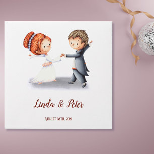 Enveloppe Cute Bride Groom Mariage CD Music Favoriser