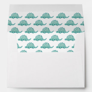 Enveloppe Cute Dinosaur Stegosaurus enfants