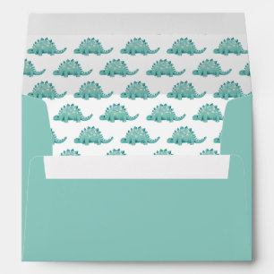 Enveloppe Cute Dinosaur Stegosaurus enfants