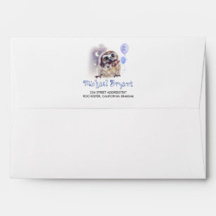 Enveloppe Cute Little Owl Jour d'anniversaire