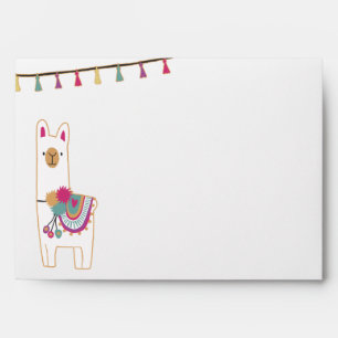 Enveloppe Cute llama & Tassels