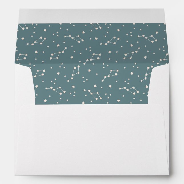 Enveloppe Cute Motif Sky Constellation (Dos (Bas))