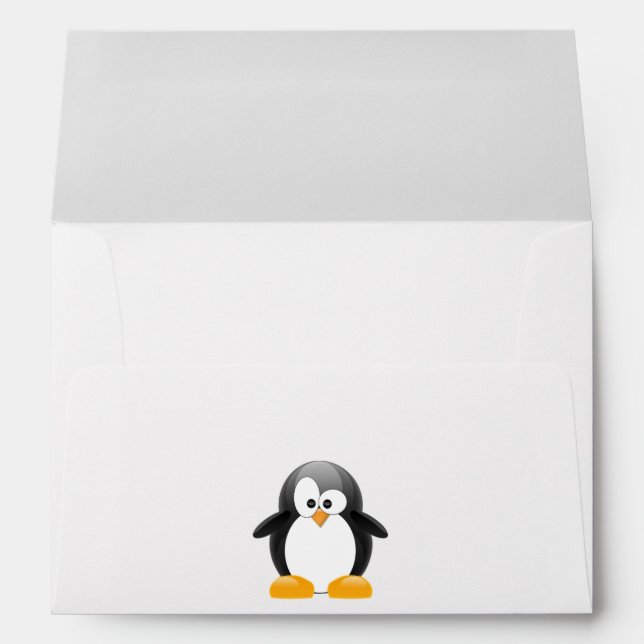 Enveloppe Cute Penguin (Dos (Bas))
