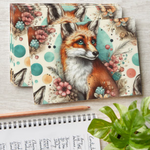 Enveloppe Cute Vintage Watercolo Fox peinture