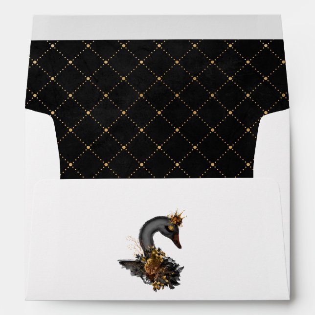 Enveloppe Cygne noir (Dos (Bas))