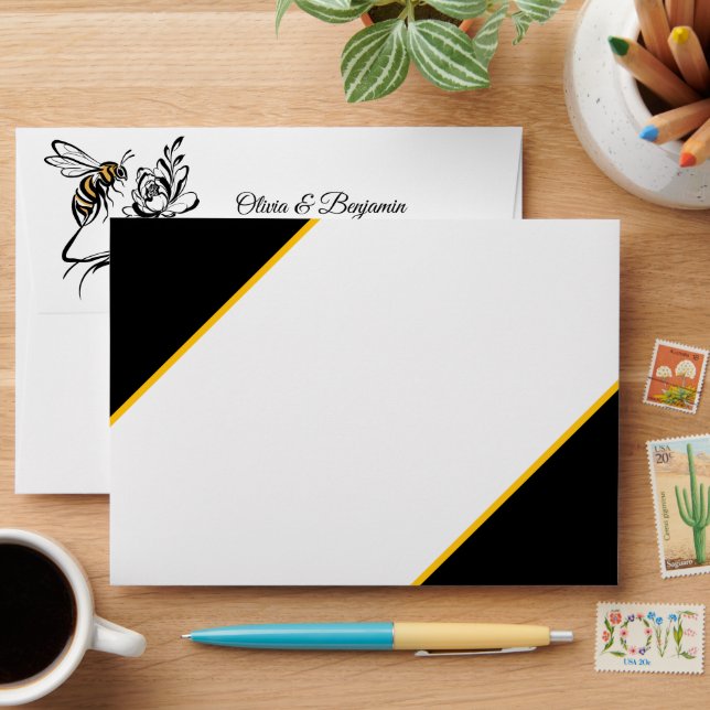 Enveloppe d'abeille de luxe intemporelle (Desk)