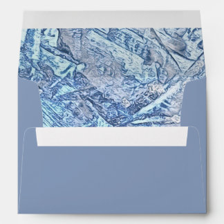 Enveloppe d'adressage Mariage bleu Dusty Abstrait