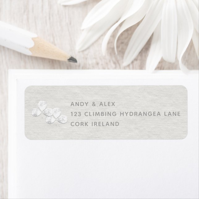 Enveloppe d'adresse de retour du Mariage Shamrock  (En situation)