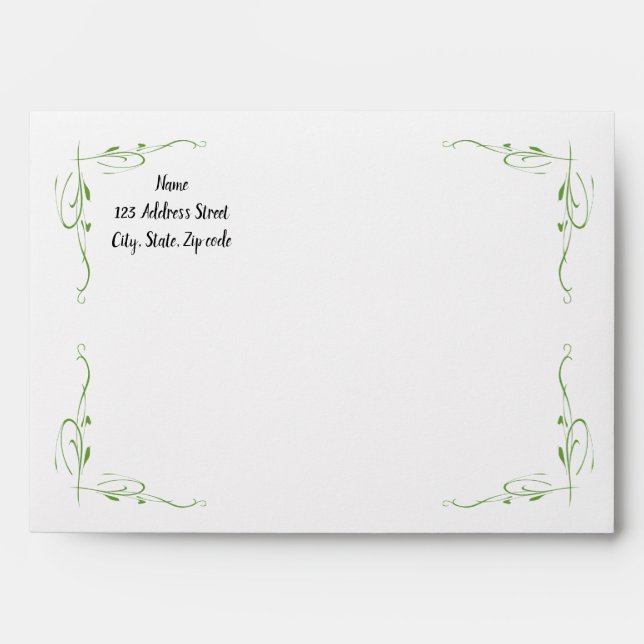 Enveloppe d'adresse personnalisée (Devant)