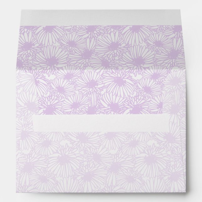 Enveloppe Daisy Blooms - Airy Lilac (Dos (Bas))