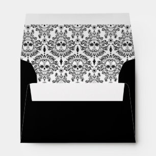 Enveloppe Damas mortes - Crânes de sucre chic sur mesure