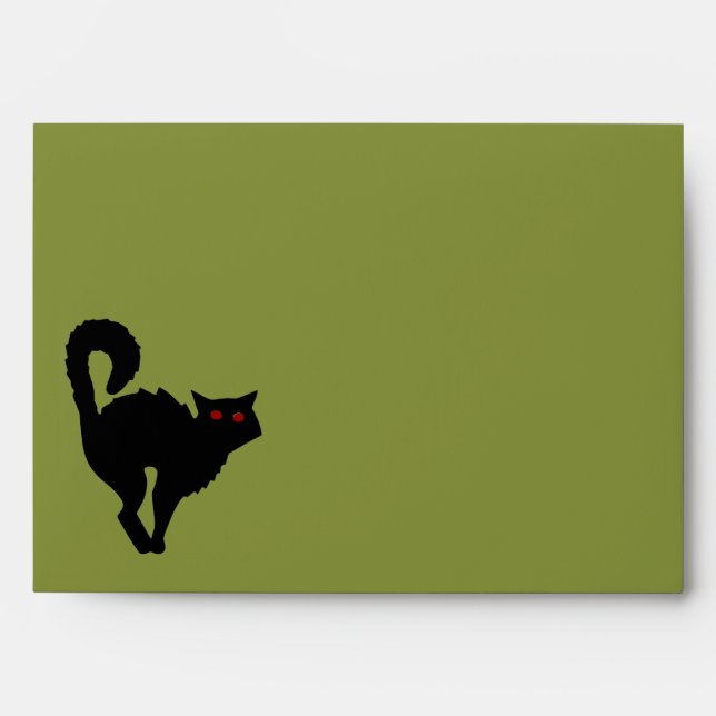 Enveloppe Damask et Green Invitation (Devant)