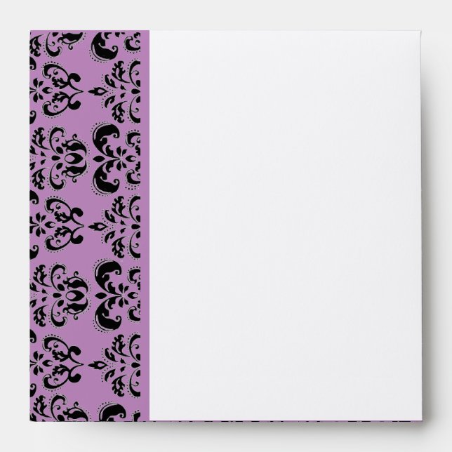 Enveloppe DAMASK, Lavander violet (Devant)