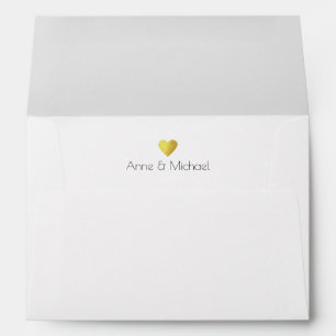 enveloppe d'amour pour les invitations de mariage