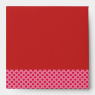 Enveloppe d'anniversaire des Pois rouges