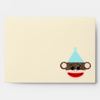 Enveloppe d'anniversaire du singe de soc