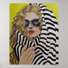 Enveloppé dans une serviette de plage / Poster