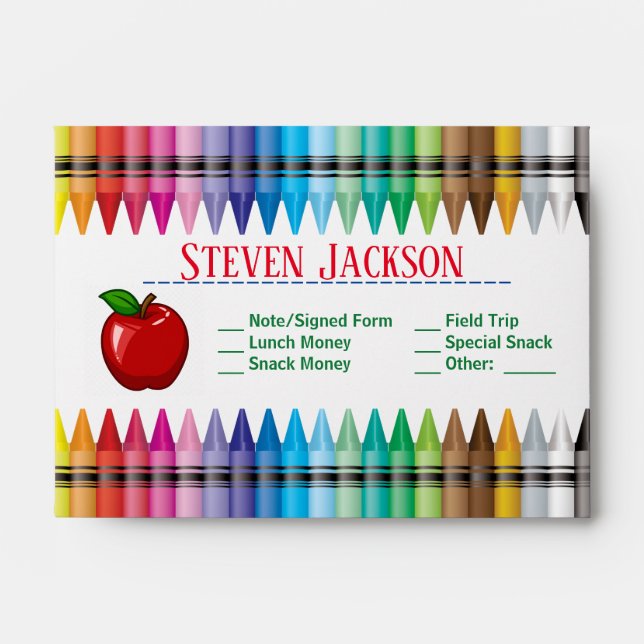 Enveloppe d'argent Crayon pour les étudiants (Devant)