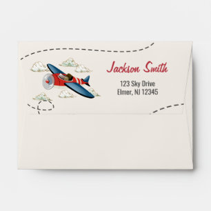 Enveloppe d'avion vintage