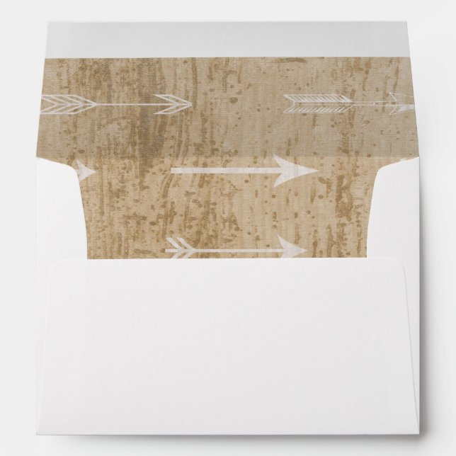 Enveloppe de Baby shower amérindienne (Dos (Bas))