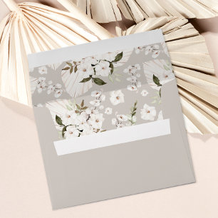 Enveloppe de Baby shower Boho avec Liner Floral