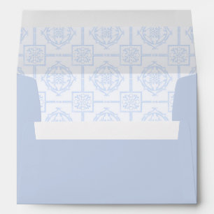 Enveloppe de Baby shower de Dumpling bleu mignon