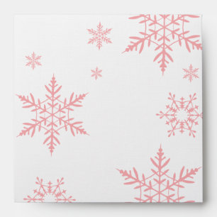 Enveloppe de baby shower de flocon de neige