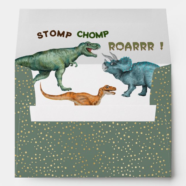 Enveloppe de baby shower de la fleur de ventre Din (Dos (Bas))