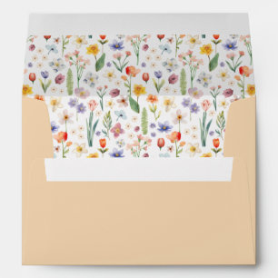 Enveloppe de Baby shower floral de printemps - Pêc