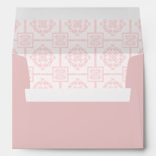 Enveloppe de Baby shower minuscule rose pâle A
