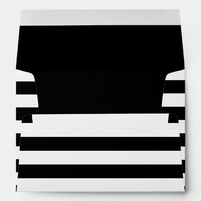 Enveloppe de bandes noir et blanc (Dos (Bas))