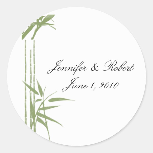 Enveloppe de beauté en bambou Phoques et Stickers (Devant)