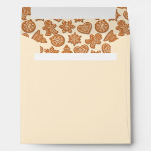 Enveloppe de biscuits de Noël au gingembre