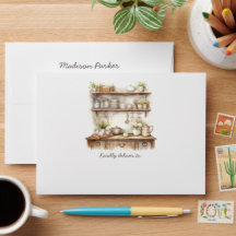 Enveloppe de brunch de Pâques – Cuisine vintage pa