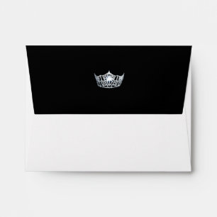 Enveloppe de carte A2 de Miss America Silver Crown