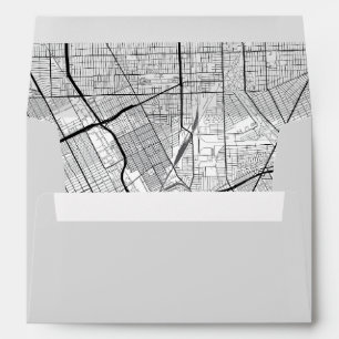 Enveloppe de carte de Detroit, Michigan City