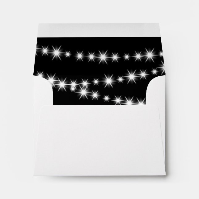 Enveloppe de Carte de remerciements Twinkle Lights (Dos (Bas))