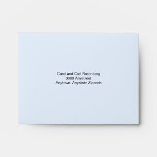 Enveloppe de carte- de réponse de Mitzvah de barr