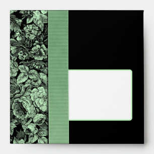 Enveloppe de carte de voeux Carré Dark Garden