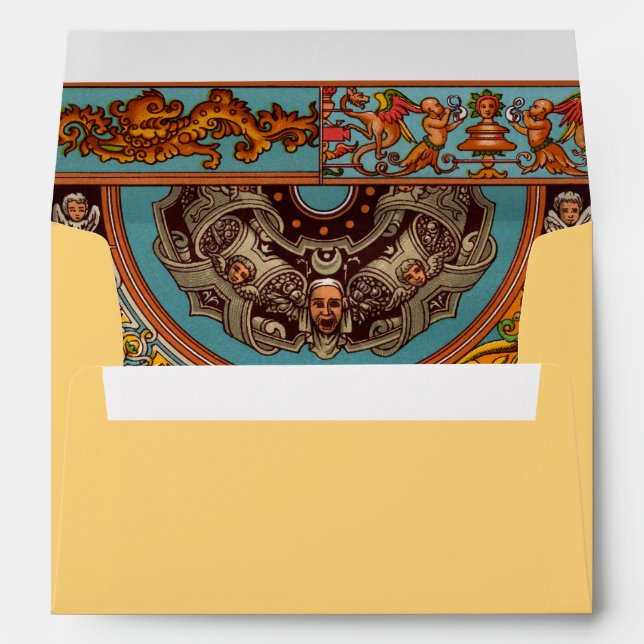 Enveloppe de carte de voeux Dragons & Gargoyles (Dos (Bas))