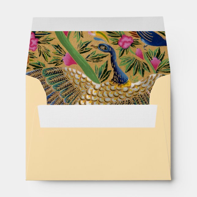 Enveloppe de carte de voeux Oiseau de vie 6 x 4 (Dos (Bas))