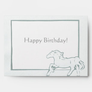 Enveloppe de carte de voeux pour Cheval Blanc