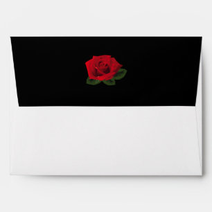 Enveloppe de carte de voeux Red Rose