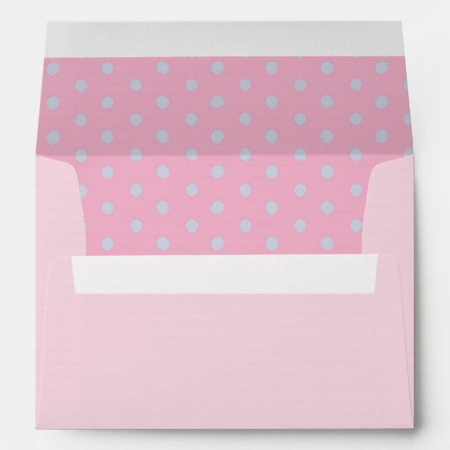 Enveloppe de coordination Pink Polka Dot (Dos (Bas))